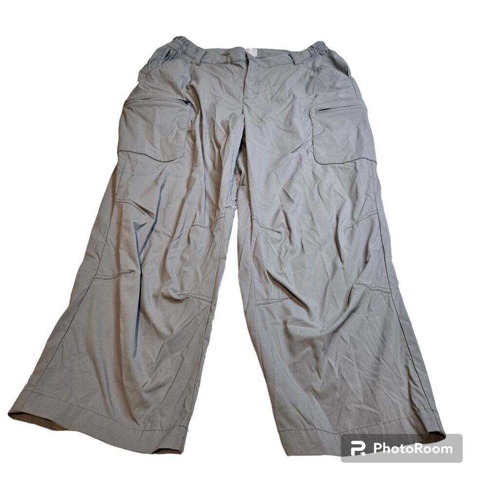 L.L. Bean Women's Cropped Hiking Pants Gray Size Small / Regular Comfort Trail